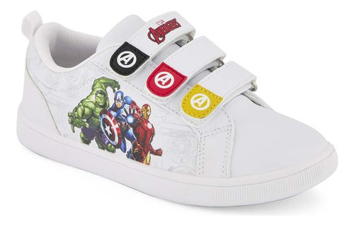 Zapato Casual Pr66820x Vengadores Liso Iron Man Marvel