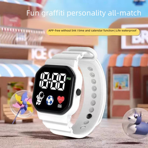 Snow Mountain White - Reloj Led Digital De Moda C3-12