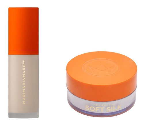 Kit Marimaria Base Matte Velvetskin Baunilha+pó Vanillapuff