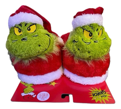 Pantunflas Grinch Navidad Santa Claus Edicion Especial