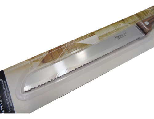 Faca Lâmina Aço Inox Linha Torino 8 Para Cortar Pão E Bolos