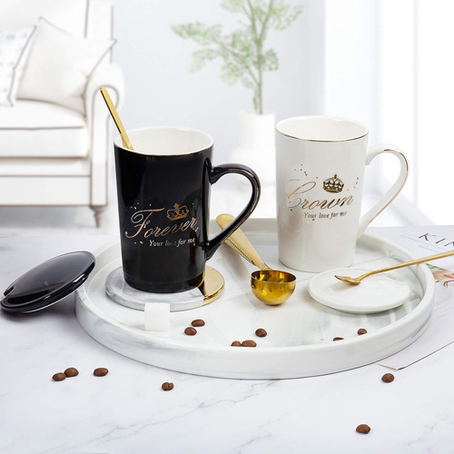Conjunto De De Boda De Taza Café De Pareja De Calidad