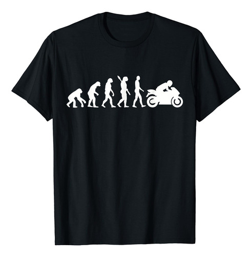 Camiseta Evolution Para Motocicleta, Negro, S