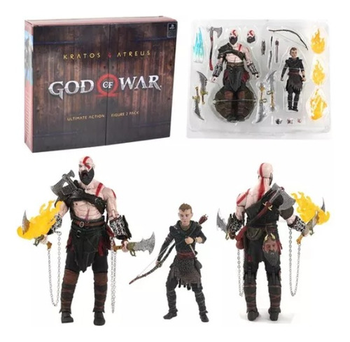 God Of War (2018) Ultimate Kratos Y Atreus, Pack X 2 Neca