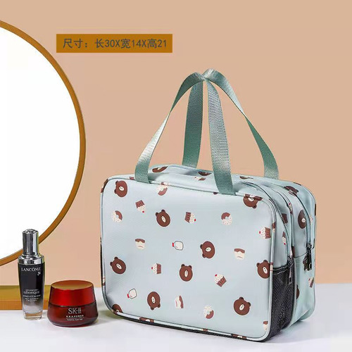 Bolsa De Maquillaje Portátil Para Mujer De Gran Capacidad A
