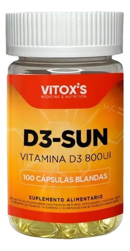 Vitamina D3 Sun - Vitox