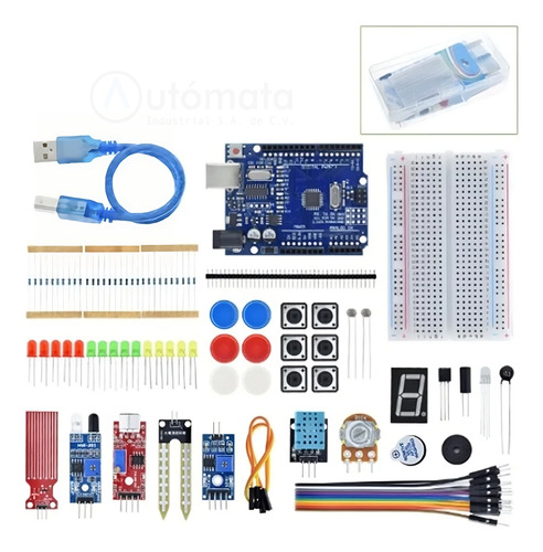 Kit Básico De Inicio Para Arduino Uno + Tutoriales