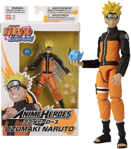 Figura Héroes Naruto De Azumaki Oringal Bandai 