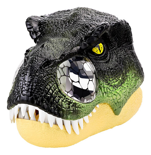 Máscara T-rex Com Olhos Iluminados Por Led P-jsmen Sounds Di