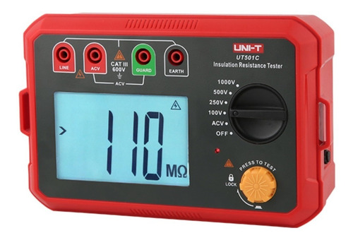 Uni-t Megohmetro Tester Digital Profesional Ut501c 