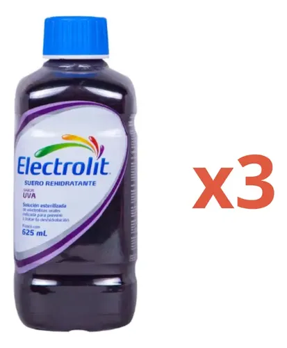 Electrolit Suero Rehidratante Sabor Uva 625 Ml 3pack | Meses sin interés