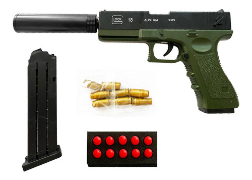 Pistola De Juguete Glock 18  Balin Suave Airsoft Ball Tiktok