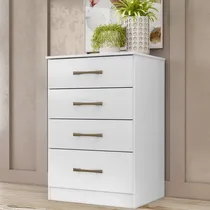 Comprar Cômoda com 4 Gavetas MS913 Branco - Moval