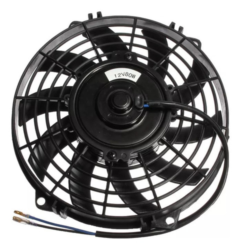 Kit 2 Eletro Ventilador Ventoinha 9 Polegadas 12v 80w