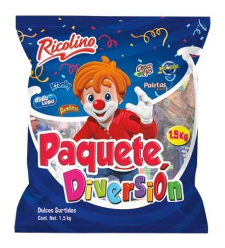 Dulces Surtidos Paquete Diversion 1.5kg Ricolino Bolo Piñata