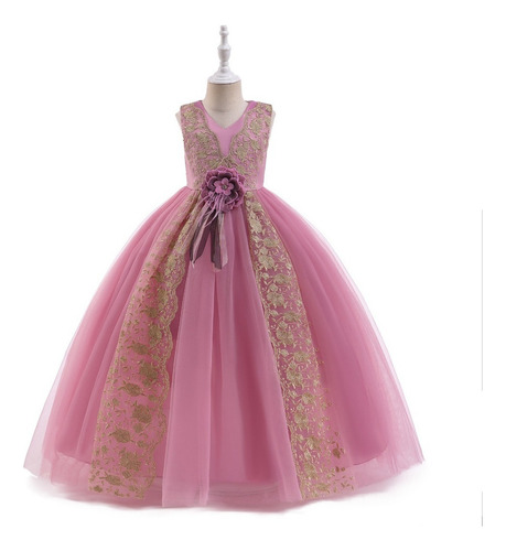 Elegante Vestido De Princesa, Vestido De Banquete Para Niñas