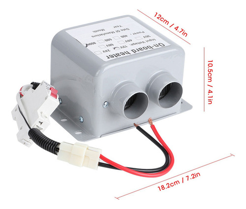 12 V 800 W Calentador Parabrisas Vidrio Desempañador Niebla