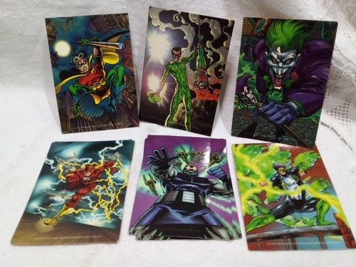 Lote 6 Cards Superhéroes Colección Vienissima 1997