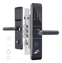 Comprar Cerradura Inteligente Electrónica, Cerradura Chapa Digital Electrónica Inteligente Color Negro De Bloqueo Por Huella Biométrica