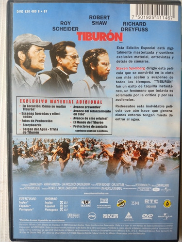 Dvd Tiburón Roy Scheider (Usado)