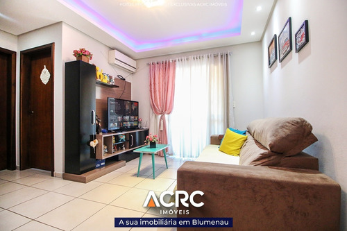 Imagem 3 de 20 de Acrc Imóveis - Amplo Apartamento Semimobiliado Com Ar Condicionado Para Venda No Bairro Badenfurt - Ap03899 - 68658211