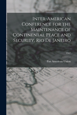 Libro Inter-american Conference For The Maintenance Of Co...