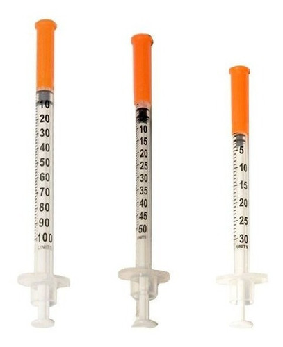 Jeringa De Insulina Ultra-fine 0.3ml, 31g X 6mm X 100 Uds 