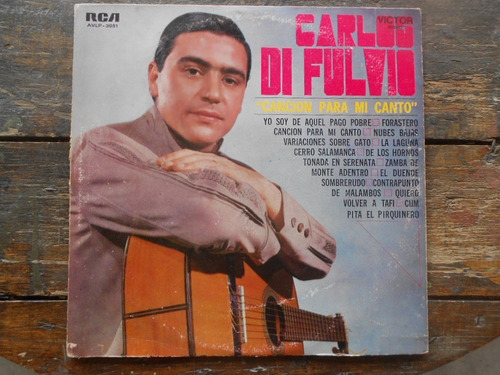 Carlos Di Fulvio Cancion Para Mi Canto Lp Vinilo 8 Puntos