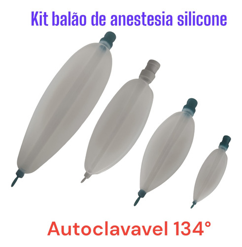 Kit Balão De Reinalacao P/anestesia E Baraka Em Silicone