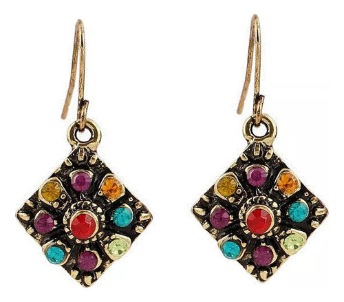 Par De Pendientes Bohemios Con Diamantes De Imitación En For