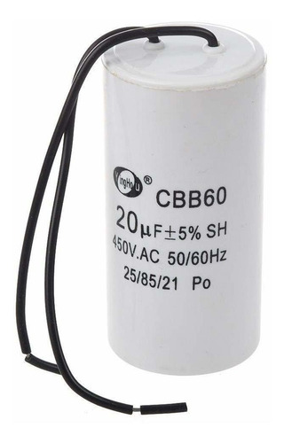 Us Cbb60 20uf Cable Cilindro Motor Run Sh Condensador Ac