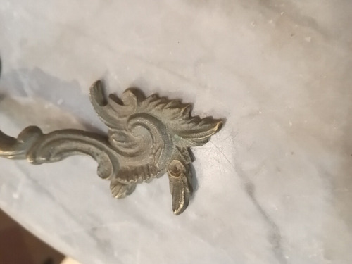 Herraje Manija De Cajón Antigua Bronce Para Mueble Francés (Usado)