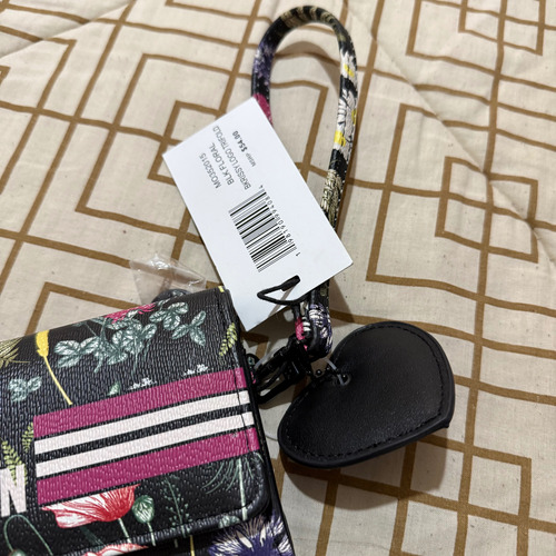 Cartera Mujer Steve Madden Muñequera Negro Floreado