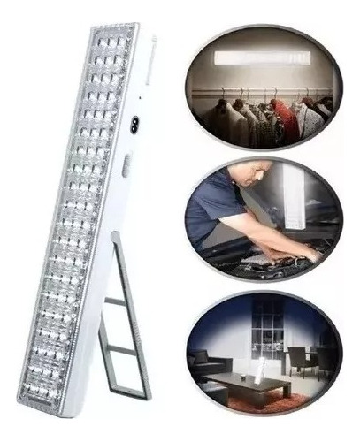 Lampara De Emergencia Led Luz Recargable 12 Horas 90 Led