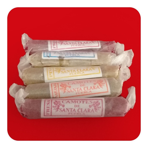 Imagen 2 de 3 de Camotes Poblanos Dulce Típico 1 Caja C/ 10pz Grande 560g Dlt