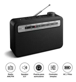 Radio Portatil Philips Fm/am Pilas Y Corriente