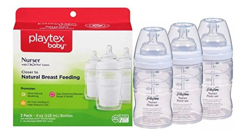 Playtex Set 3 Mamaderas Nurser Drop-ins Liners Prem 4 Oz