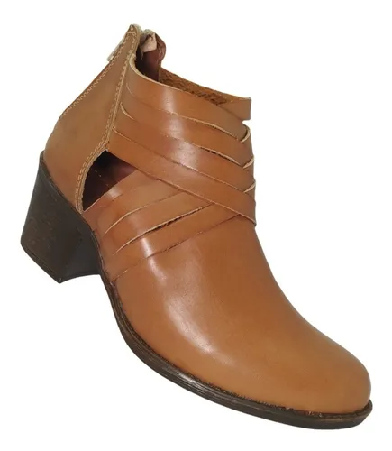 Botin Abierto Casual Dama C modo Cierre Tac n Cuadrado Cuotas