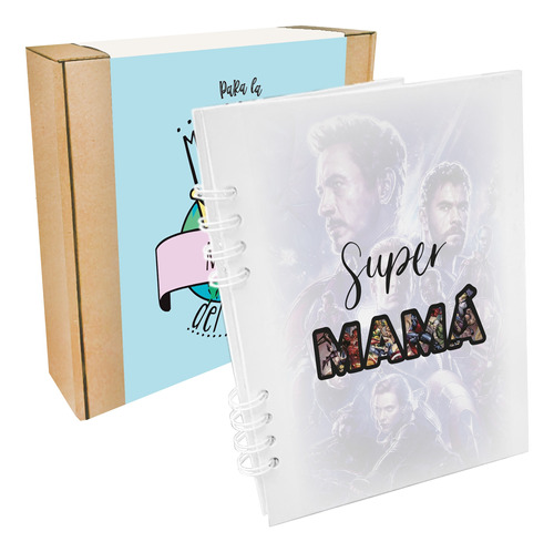 Libreta Personalizada Super Mamá Día De La Madre Mamá