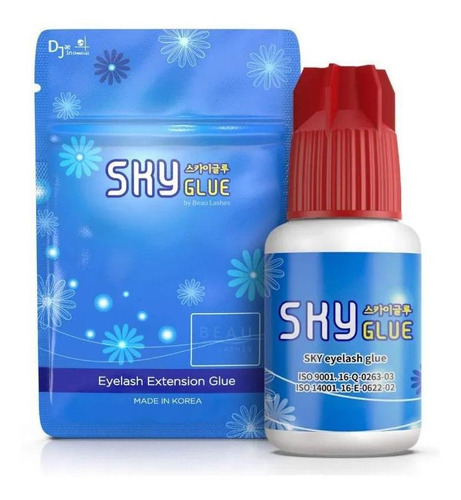 Cola Sky S+glue Alongamento De Cílios Fio Volume Russo Red