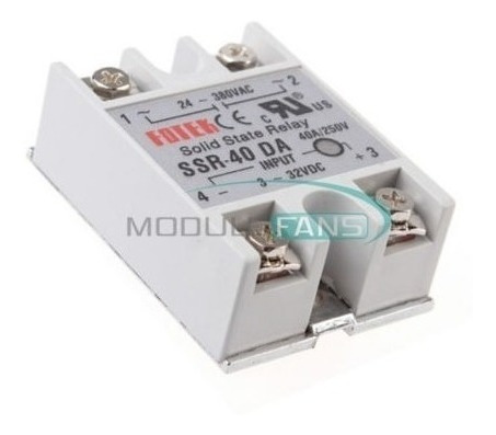 Imagen 5 de 6 de Rele De Estado Solido Ssr-40 Da 40a 24-380vac Fotek Arduino