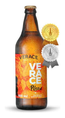 Cerveja Verace Pilsen Premium Lager 600ml