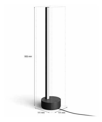 Imagen 4 de 9 de Lámpara De Mesa Philips Hue Gradient Signe