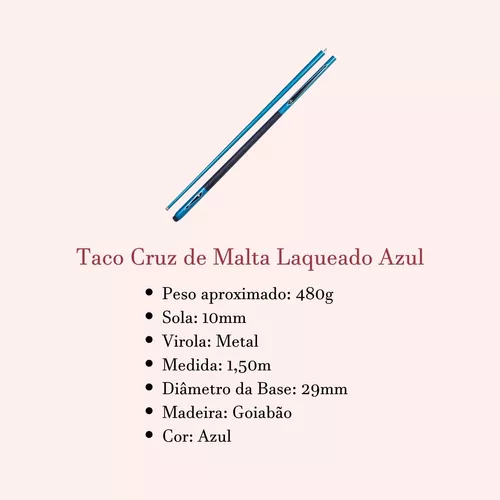 Taco Sinuca Bilhar Profissional Virola Metal 10mm -11mm