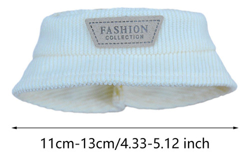 Sombrero De Muñeca De 15 Cm, Elegante Estilo A Blanco