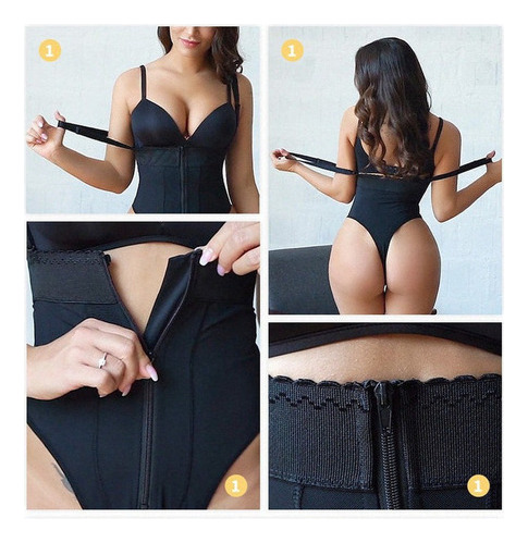 Faja Body Tanga Con Tirante Ajustable, Faja Reductora
