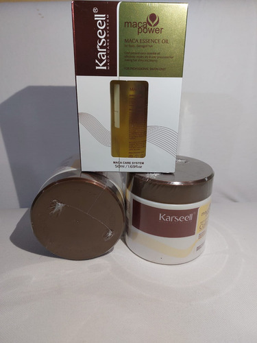 Combo Karseell Original:aceite De Argán Y Mascarilla Capilar