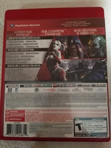 Batman Arkham City Ps3 Original Físico (Usado)