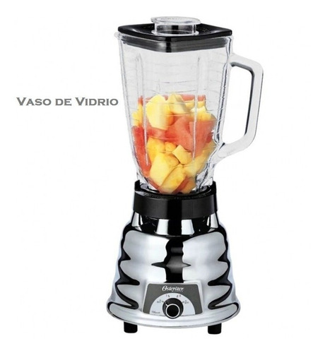 Licuadora Cromada Oster De 3 Veloc V/vidrio De 1000 Watts