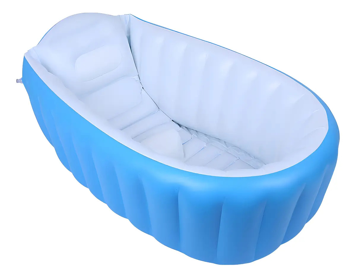 Bañera Plegable Intime para Bebés, Azul, de 98 x 65 cm